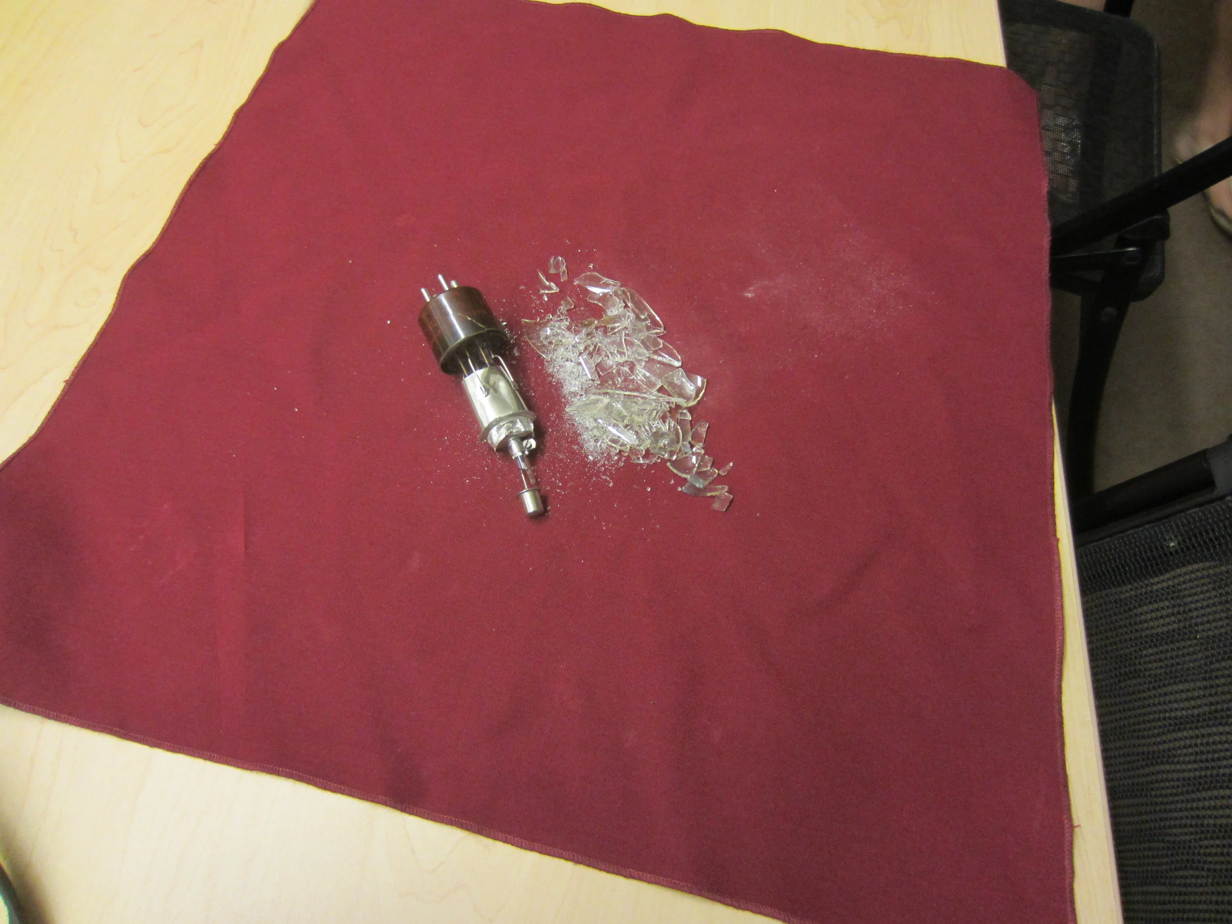 Now it is definitely non-functioning as a vacuum tube